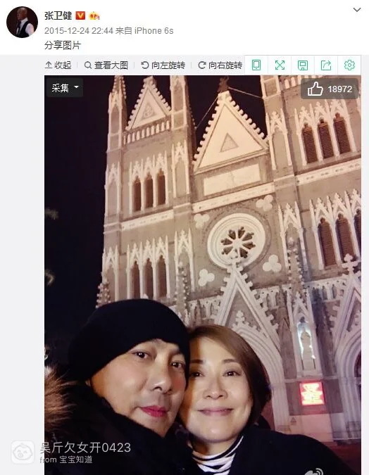 明星夫妻真爱案例_张卫健张茜相恋19年恩爱如初_娱乐圈有多少明星夫妻